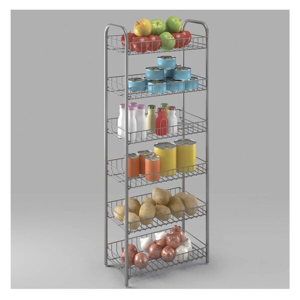 Bel kovinski regal 41x104x23 cm Monaco – Metaltex