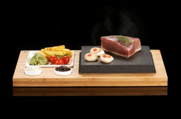 SteakStone Plošča za Zrezek in Omako, Lava Kamen, (SS002B)