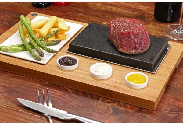 SteakStone Plošča za Cvrčeče Zrezke, Lava Kamen, (SS001)