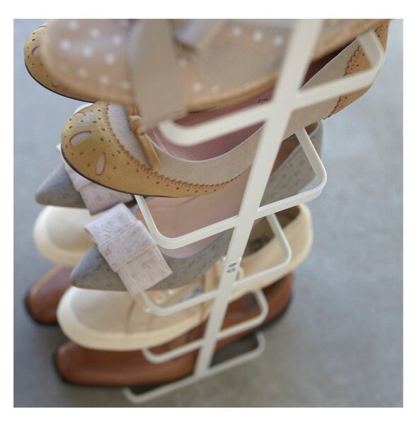 Belo kovinsko stojalo za čevlje Tower Shoe Rack – YAMAZAKI