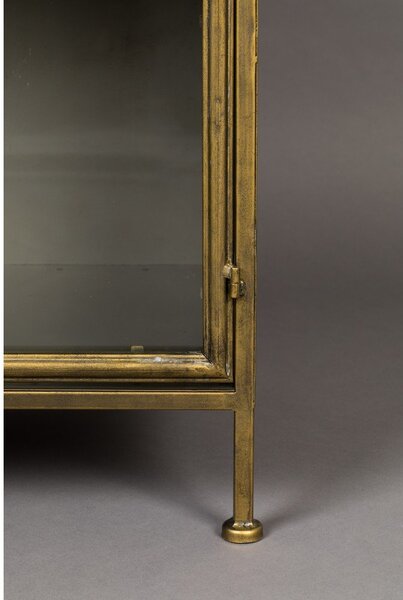Kovinska vitrina v zlati barvi 64x184 cm Gertlush – Dutchbone