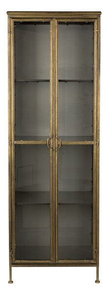 Kovinska vitrina v zlati barvi 64x184 cm Gertlush – Dutchbone