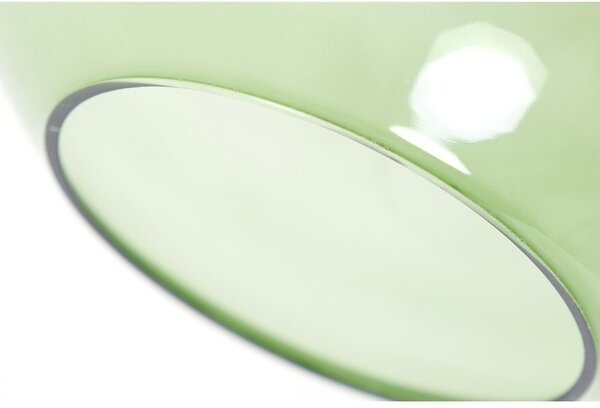 Zelena stropna svetilka s steklenim senčnikom ø 30 cm Mayson - Light & Living