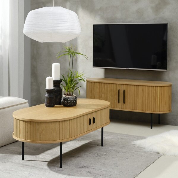 Mizica v hrastovem dekorju 60x120 cm Nola – Unique Furniture