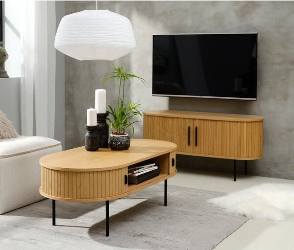 Črna mizica 60x120 cm Nola – Unique Furniture