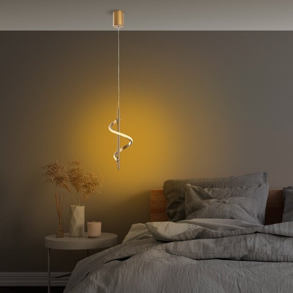 LED viseča svetilka v zlati barvi ø 16 cm Likma – Opviq lights