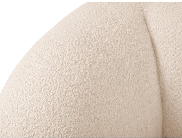 Kremno bela sedežna garnitura iz tkanine bouclé 230 cm Essen – Cosmopolitan Design