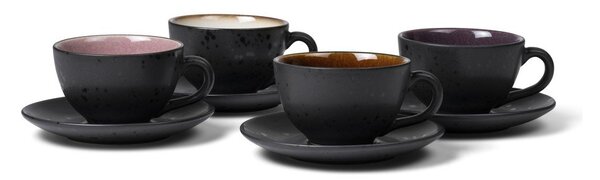 Črne keramične skodelice v kompletu 4 ks 240 ml Gastro Black/Mix – Bitz