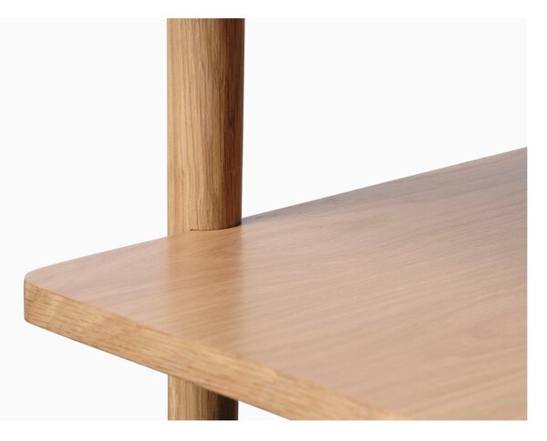 Mizica z mizno ploščo v hrastovem dekorju 60x120 cm Ponza – Unique Furniture