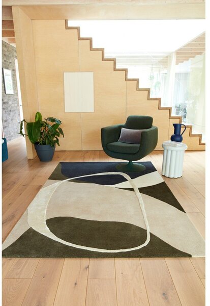 Zelena ročno tkana volnena preproga 200x300 cm Matrix – Asiatic Carpets
