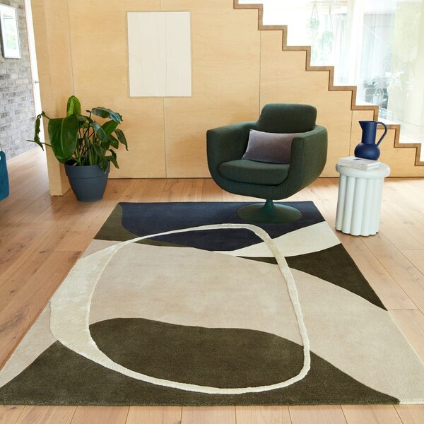 Zelena ročno tkana volnena preproga 200x300 cm Matrix – Asiatic Carpets