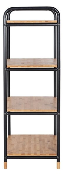 Črna kovinska kopalniška polica 42x94,5 cm Loft – Wenko