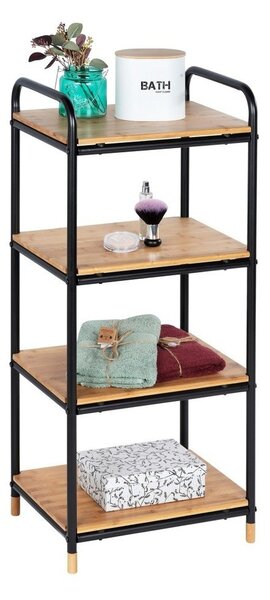 Črna kovinska kopalniška polica 42x94,5 cm Loft – Wenko