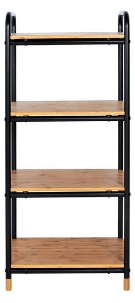 Črna kovinska kopalniška polica 42x94,5 cm Loft – Wenko