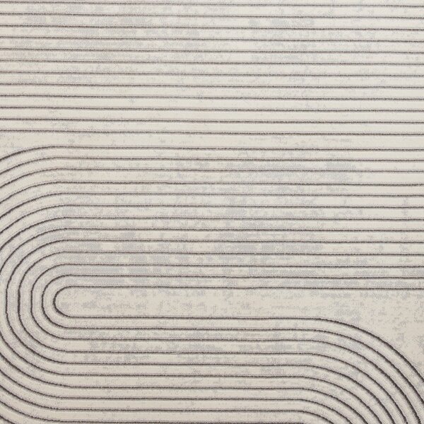 Svetlo siva/kremno bela preproga 80x150 cm Apollo – Think Rugs