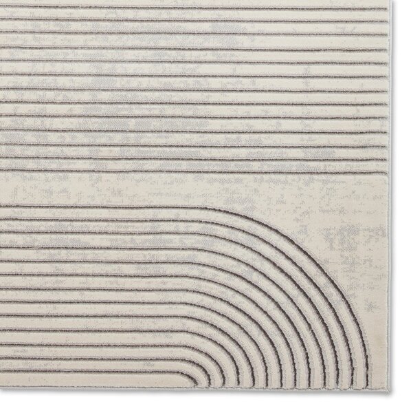 Svetlo siva/kremno bela preproga 80x150 cm Apollo – Think Rugs