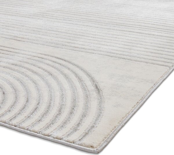 Svetlo siva/kremno bela preproga 80x150 cm Apollo – Think Rugs