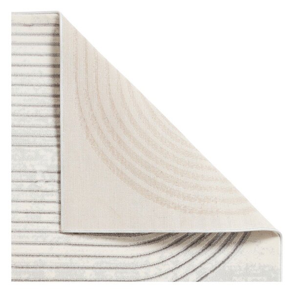 Svetlo siva/kremno bela preproga 80x150 cm Apollo – Think Rugs