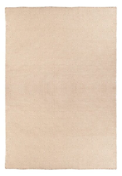 Krem obojestranska zunanja preproga iz reciklirane plastike Green Decore Solitaire, 120 x 180 cm