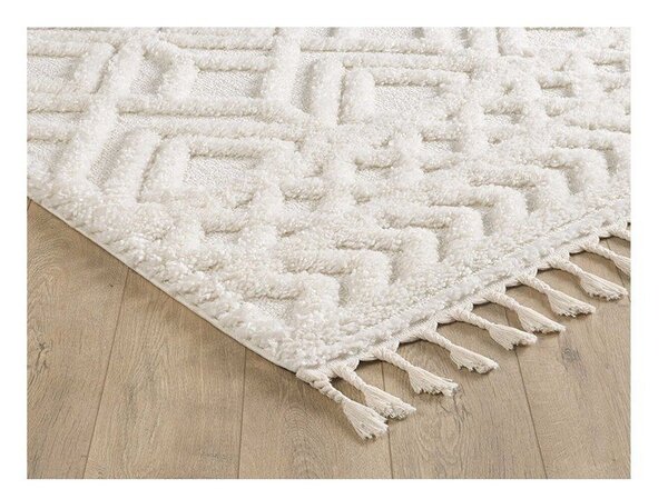 Bež preproga 150x80 cm Shaggy - Mila Home