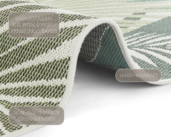 Zelena/bež zunanja preproga 160x230 cm Vai – NORTHRUGS
