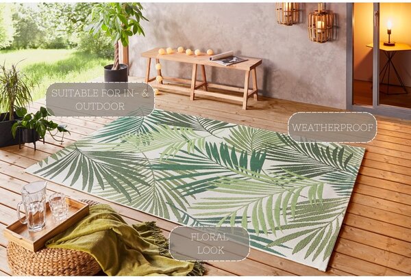 Zelena/bež zunanja preproga 160x230 cm Vai – NORTHRUGS
