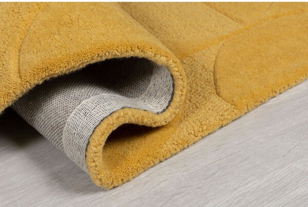 Rumena volnena preproga Flair Rugs Gigi, 160 x 230 cm
