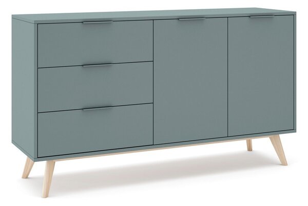 Prašno zelena komoda 140x81x40 cm Pisco – Marckeric