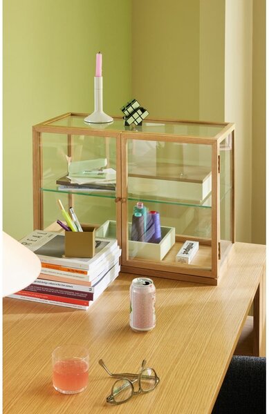 Vitrina v hrastovem dekorju 60x42x32 cm Poetic – Hübsch