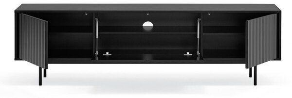 Črna TV omarica 180x52 cm Sierra – Teulat