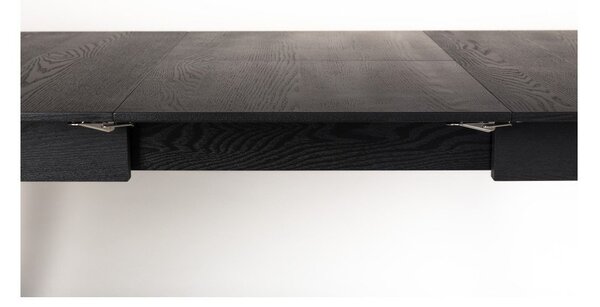 Črna raztegljiva jedilna miza Zuiver Glimps, 120 x 80 cm