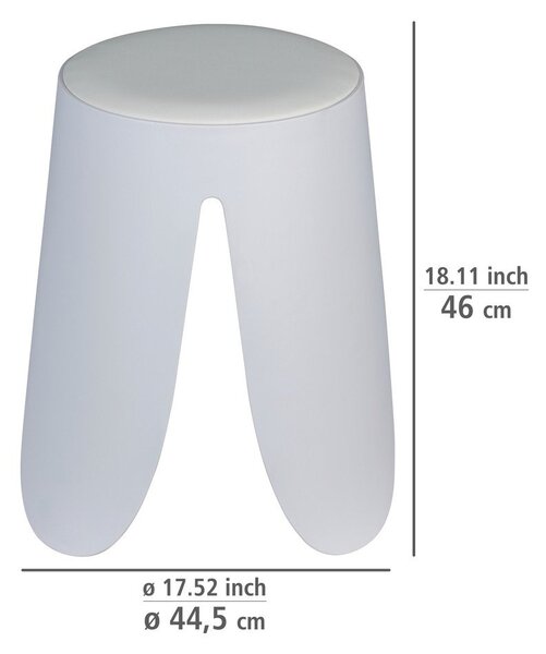 Bel plastičen stolček Comiso – Wenko
