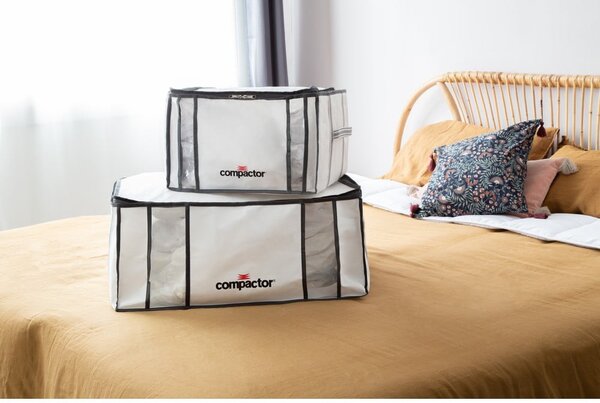 Vakuumska/ojačana tekstilna škatla za shranjevanje oblačil 42x25x25 cm Life – Compactor