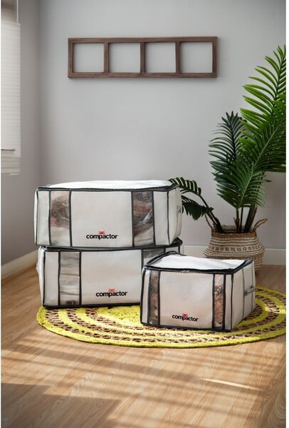 Vakuumska/ojačana tekstilna škatla za shranjevanje oblačil 42x25x25 cm Life – Compactor