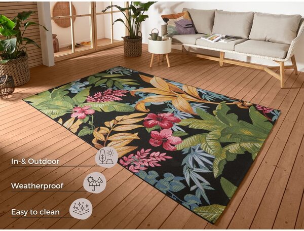 Črna zunanja preproga 120x180 cm Flair – Hanse Home