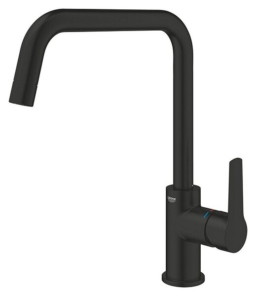 Grohe Start Armatura za pomivalno korito (Dolžina izliva: 228 mm, Črna, Mat)