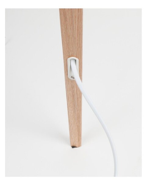 Bela talna svetilka Zuiver Tripod Wood, ø 50 cm