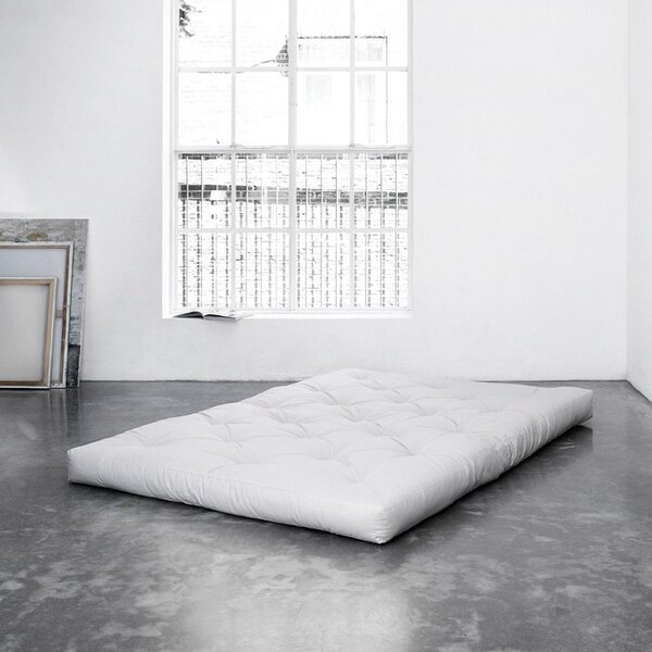 Bel srednje trd futon 140x200 cm Comfort Natural – Karup Design
