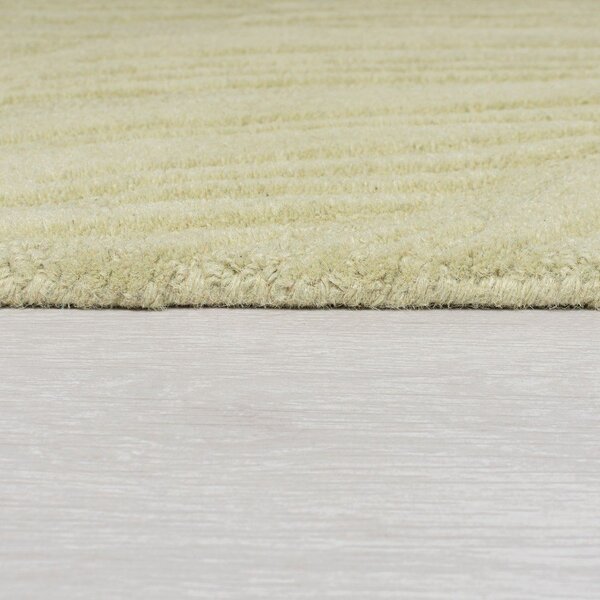 Zelena volnena preproga 200x290 cm Lino Leaf - Flair Rugs