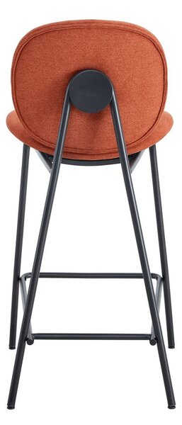 Opečnato oranžni barski stoli v kompletu 2 ks (višina sedeža 65 cm) Cori – Marckeric