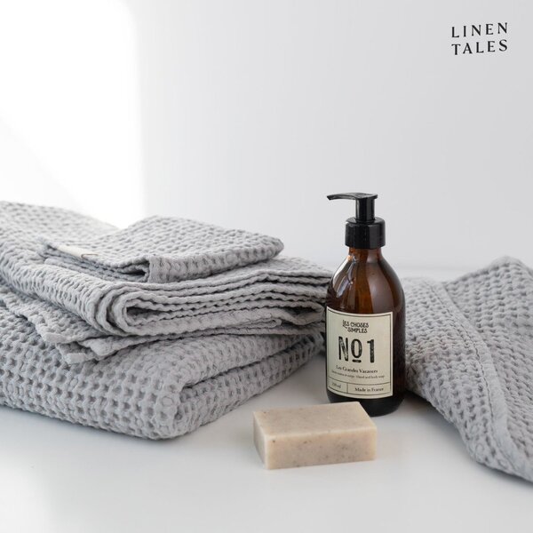 Svetlo sivi komplet brisač 3 ks Honeycomb – Linen Tales