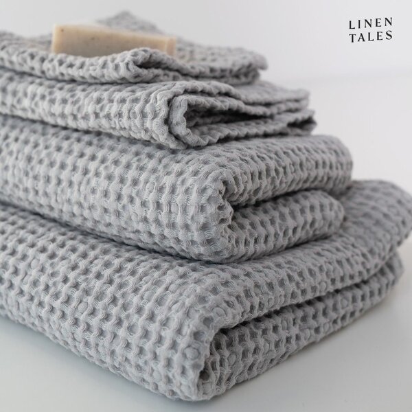 Svetlo sivi komplet brisač 3 ks Honeycomb – Linen Tales