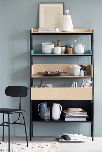 Stojalo za papirnate brisače iz hrastovega lesa z detajli iz belega porcelana Kähler Design Hammershoi
