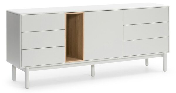 Kremno bela komoda 180x76x40 cm Corvo – Teulat