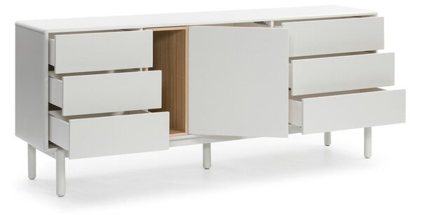 Kremno bela komoda 180x76x40 cm Corvo – Teulat