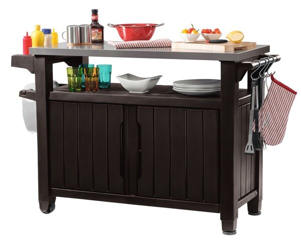 Stranska miza za žar 134x52 cm Unity – Keter