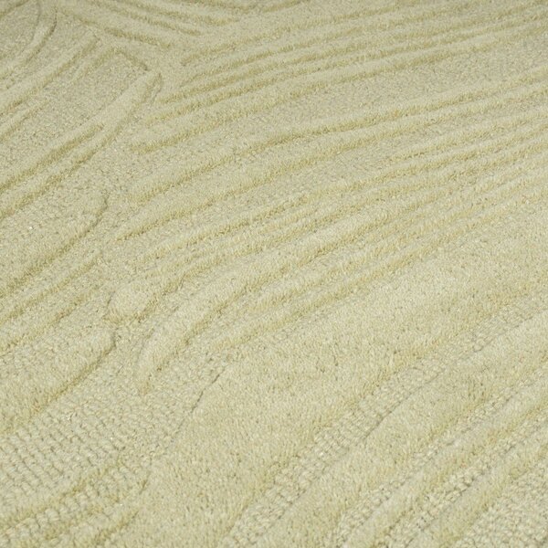 Zelena volnena okrogla preproga ø 160 cm Lino Leaf - Flair Rugs