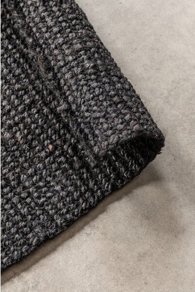 Črn tekač iz jute 80x200 cm Bouclé – Hanse Home