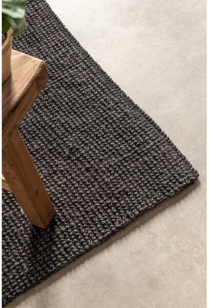 Črn tekač iz jute 80x200 cm Bouclé – Hanse Home