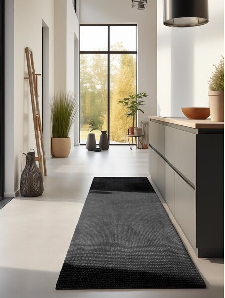 Črn tekač iz jute 80x200 cm Bouclé – Hanse Home